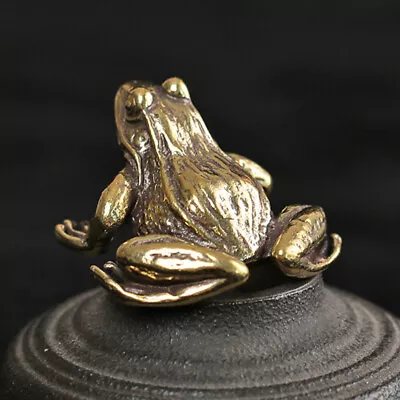 Buy  Vintage Desktop Frog Ornament Miniature Animal Brass Craft Decor Frog Craft • 7.98£