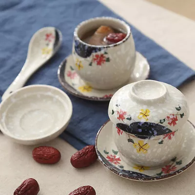 Buy  Bowl With Cover Ramen Lid Ceramic Stew Pot Fresh Fruit Glass • 16.88£