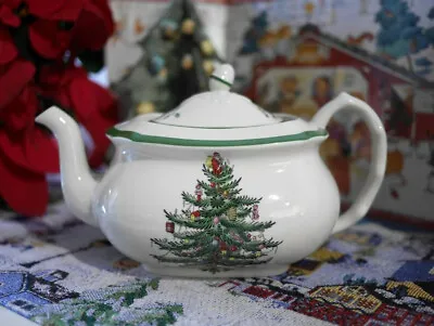 Buy Spode Christmas Tree TEA POT New • 55£