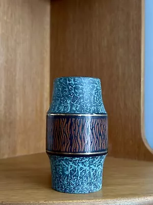 Buy Rare Jasba West German Mid-Century Glazed Art Pottery Vase - Fat Lava 1960s • 29.99£