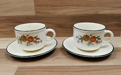 Buy 2 X Cloverleaf Peaches & Cream Cups & Saucers - Look Unused • 9.99£