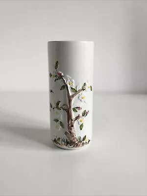 Buy Vintage - Portuguese Loucarte Ceramic Vase - With Floral Design 6” • 9.99£