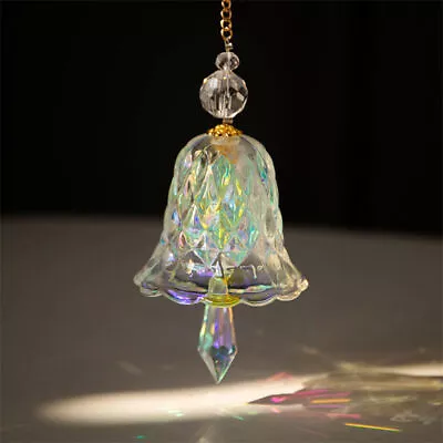 Buy Wind Chimes Pendant Bell Glass Rainbow Crystal Window Ornaments Christmas • 7.97£