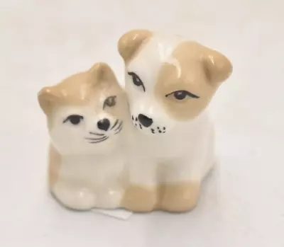 Buy Vintage Szeiler 2002 Kitten Cat And Puppy Dog Figurine Statue Ornament Decorativ • 14.95£