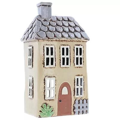 Buy Village Pottery Cream Garden House Tealight Holder Ornament Home Decor Gift New • 19.09£