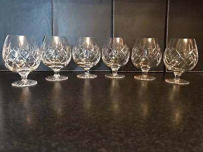 Buy Set Of 6 Vintage Stuart Crystal Brandy Glasses New  • 25£