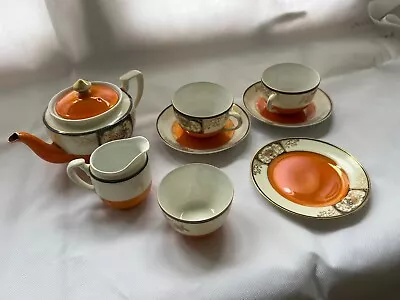 Buy Vintage Japanese Noritake White, Orange And Gold Ornate  Tea Set (two Piece) • 15£