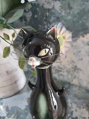 Buy Vintage Kitsch   W Goebel Black Cat Decanter  High Rare W. Germany Home Bar Cave • 40£