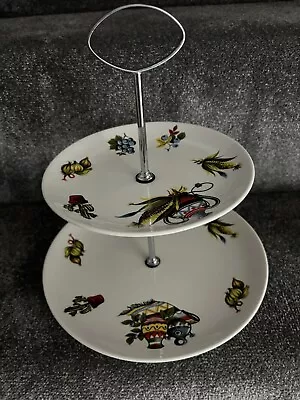 Buy Lord Nelson Pottery England Two-Tier Cake Stand - Vintage • 25£