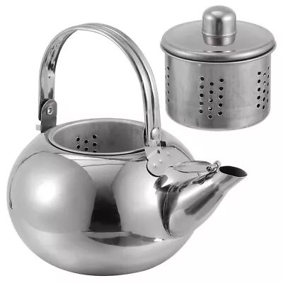 Buy  Teapot With Infuser Infusers Stainless Steel Sturdy Vintage Cover Make • 10.35£