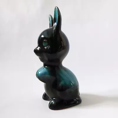 Buy Blue Mountain Pottery Canada Vintage Ceramic Bunny Rabbit Figurine, Green Black • 8£