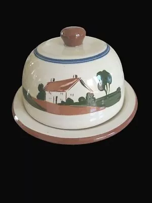 Buy Dartmouth Pottery Devon Motto Ware Muffin Dish Decorated With A Cottage • 19.95£
