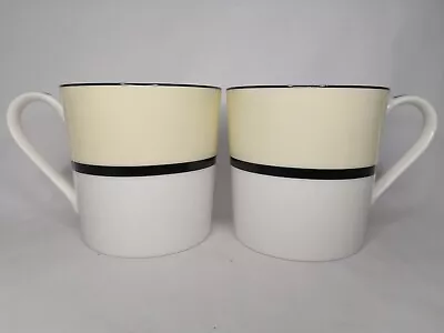 Buy 2 X M&S MARKS AND SPENCER MANHATTAN PATTERN MUGS CUPS • 24.99£