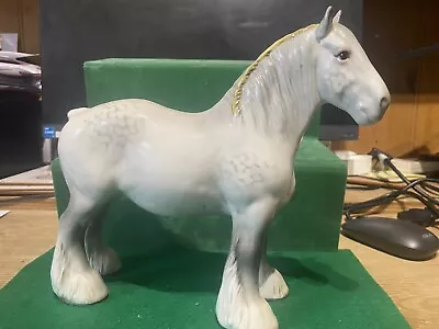 Buy Beswick Horse Grey Shire Mare Horse Model 818 • 35£