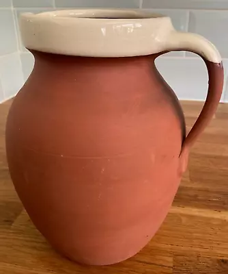 Buy 1930’s Large 20cmTerracotta Jug Royal Barum Ware Earthenware Pitcher CH Brannam • 25£