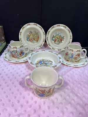 Buy Royal Doulton Bunnykins Peter Rabbit 1936 Pattern Bone China 8 Pieces Very RARE • 100£