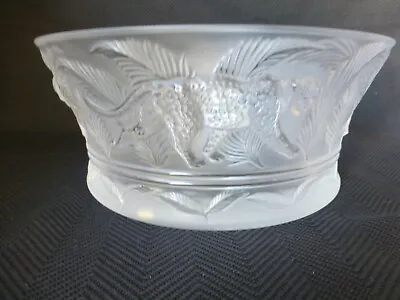 Buy Lalique France Art Glass Jungle Bowl With Leopards • 886.92£