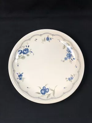 Buy Staffordshire Tableware England One Dinner Plate Blue Roses Olives Flowers • 10.24£