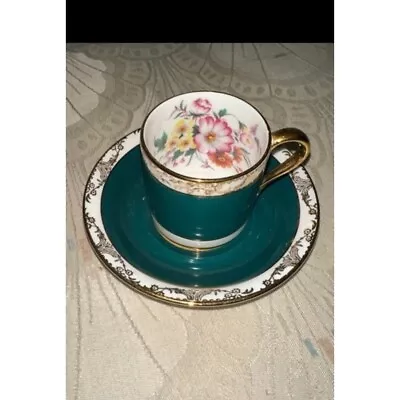 Buy Sutherland Bone China Demitasse Cup And Saucer Vintage  Made In England • 23.31£