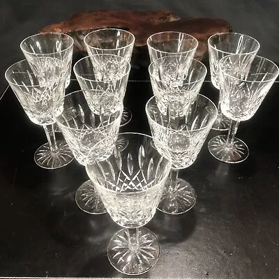 Buy Set Of 12 Waterford Crystal Lismore Red Wine Claret 5 7/8” Glasses Made Ireland • 256.28£
