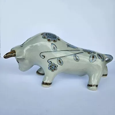 Buy Ken Edwards El Palomar Bull Figurine Tonala Mexican Pottery Floral Bird 11  • 109.97£