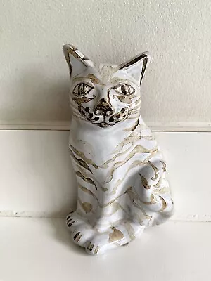 Buy Vintage Suffolk Studio Pottery Ceramic Wall Hanging Cat Small Brown Pottery • 13£