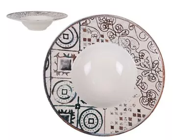 Buy Box Of 2 GRECIA BARY Risotto Pasta Plates 28cm Stoneware • 16£