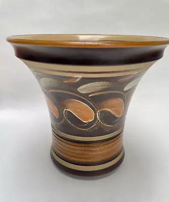 Buy Retro Vintage Denby Stoneware Studio Pottery Glyn Colledge Savannah 17cm Vase • 19.99£