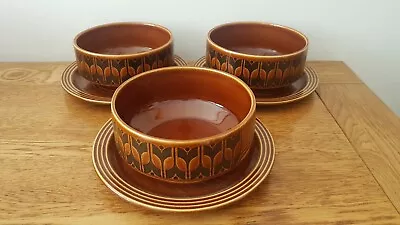 Buy 3x Vintage Hornsea 'Heirloom' Cereal Bowls & Saucers. • 17.99£