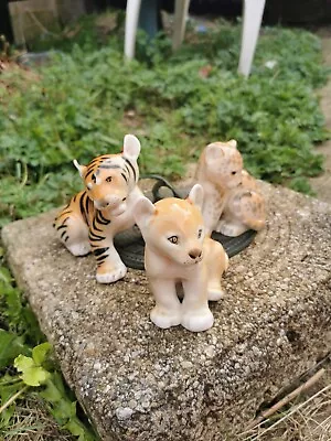 Buy Lomonosov Ussr Porcelain Cubs Leopard Lion And Tiger • 33£