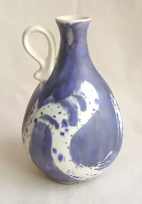 Buy Aviemore Pottery Marbled Blue & White Swirl Pitcher/Jug - Scotland - 6-3/4  X 4  • 29.82£