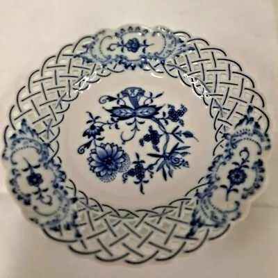 Buy Meissen Plate -  Blue Onion Pattern Design - Reticulated  • 55£