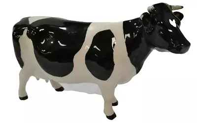 Buy Vintage BESWICK Black & White Friesian Cow Ch Claybury Leegwater *Damaged Ear* • 28£