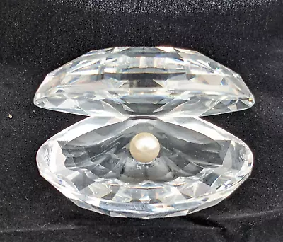 Buy Swarovski Crystal Clam Oyster Shell With Pearl 2.5  Wide Excellent Condition • 15£