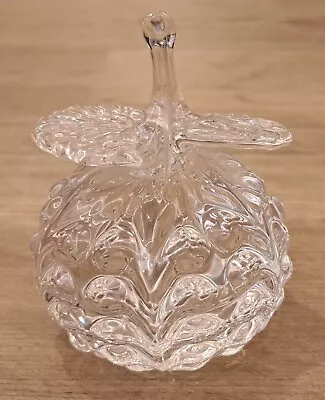 Buy Crystal Glass Hand Blown Clear Apple Ornament Paperweight Fruit Collectable • 9.99£