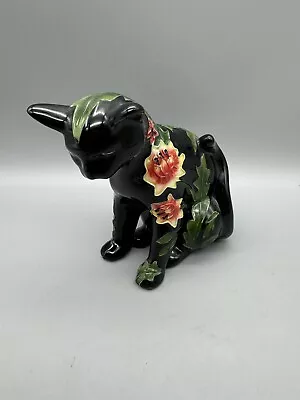 Buy Moorcroft Tupton Ware Style Hand Painted Floral Cat Figurine Ornament  • 13.50£