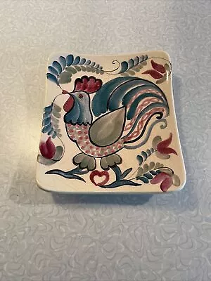 Buy Arabia Finland Hand-Painted Vintage Emilia Rooster Plate Mid Century Wall Hung • 46.59£