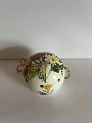 Buy Vtg Pomander Bone China Staffordshire Woods Of Windsor Ceramic Floral Stopper • 1.50£