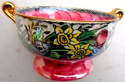 Buy Maling Ware Newcastle On Tyne Floral Lustre Ware Bowl. Gold Gilt. • 14.99£