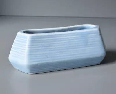 Buy SylvaC Mini Pastel Blue Trough Vase, Shape 1314, Vintage 1950s Rectangular Vase • 7.95£