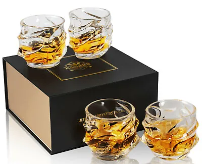 Buy KANARS Whisky Glass Set 320ml Large Scotch Tumblers Vodka Cup Men Gift • 37.99£