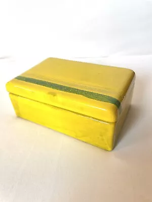 Buy VINTAGE, MCM, RAYMOR POTTERY BOX Bitossi Bagni Londi  Italy SIGNED Cigarette Box • 125£