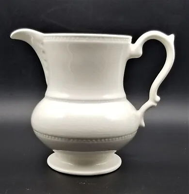 Buy Vintage Lord Nelson Pottery White Milk Pitcher Made In England 4-77 Glaze Cracks • 26.91£