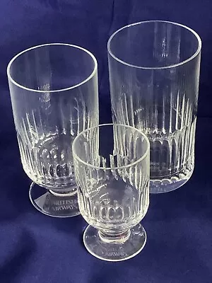 Buy British Airways Concorde - Royal Doulton Crystal - 3 Glass Set - Landor Logo • 105£