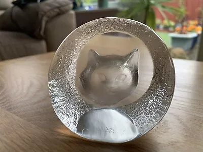 Buy Mat Jonasson Glass Cat Paperweight  • 6£