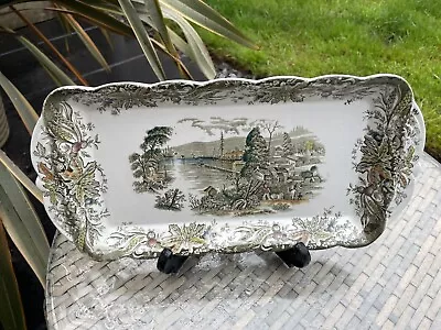 Buy Vintage Ridgway Staffordshire Hallowell  Bay Of Quinte  Heritage Sandwich Tray • 25£