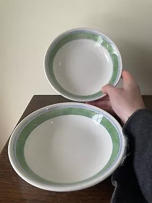 Buy Vintage Johnson Brothers - Jardiniere - Green - 2 X Bowl • 16£