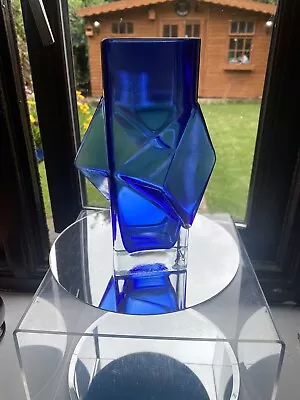 Buy Riihimaki #1388 Erkkitapio Siiroinen Rare Blue Glass Pablo Vase • 165£