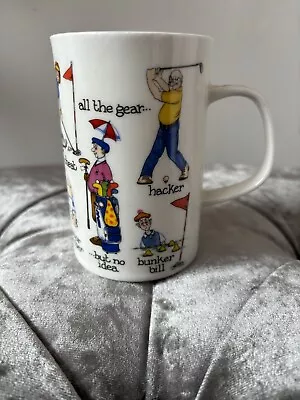 Buy Dunoon Golf Themed Fine Bone China Mug “all Stars” By Cherry Denman  England • 9.99£