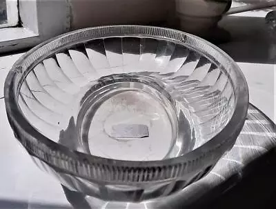 Buy Exquisite Anglo Irish 18th C Crystal Cut Oval Bowl With Bonham's Label  1780+ • 28.50£